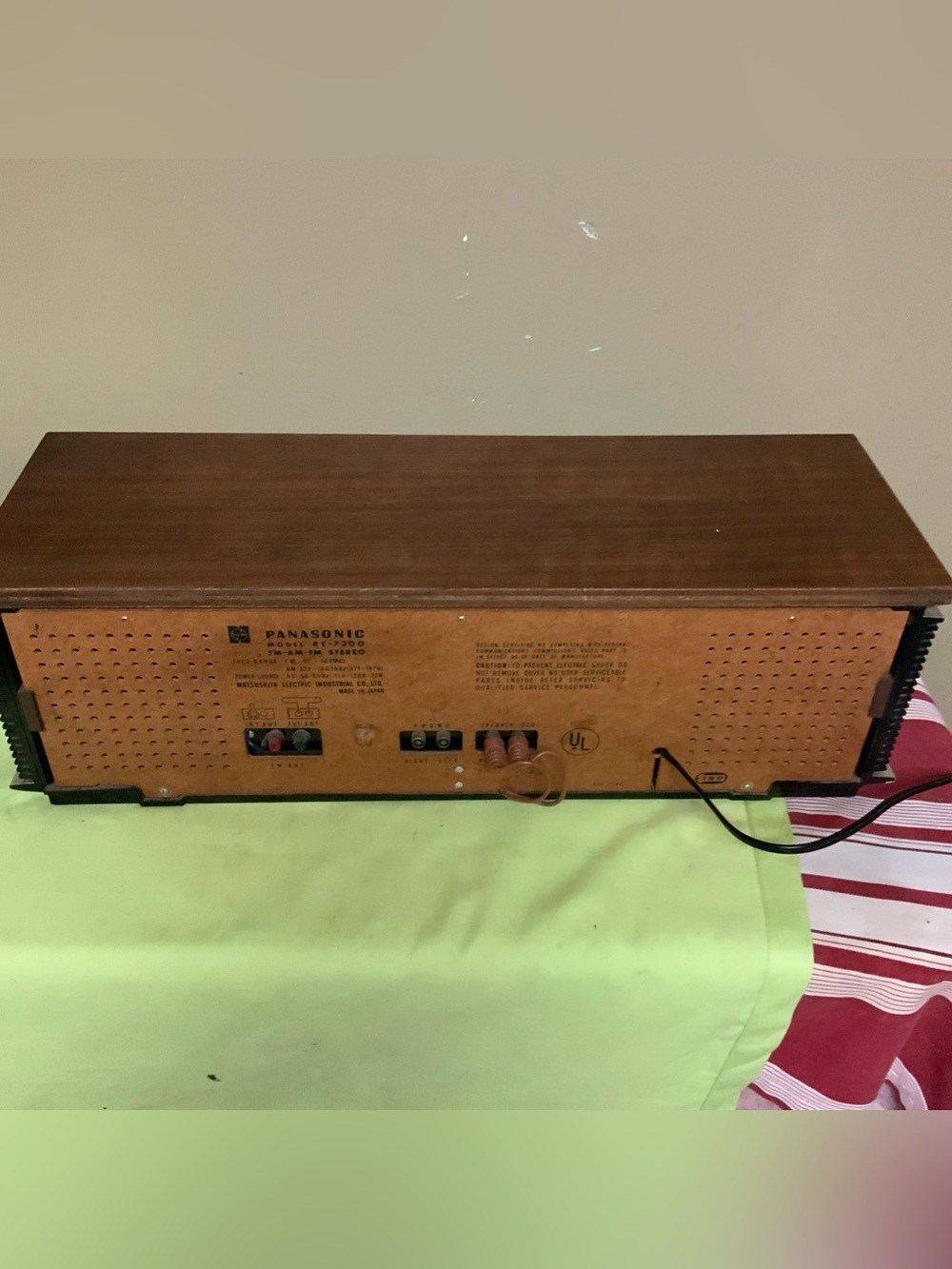Vintage National Panasonic AM/FM Stereo tabletop Receiver. RE-7300A. Pls Read. - Picture 9 of 9